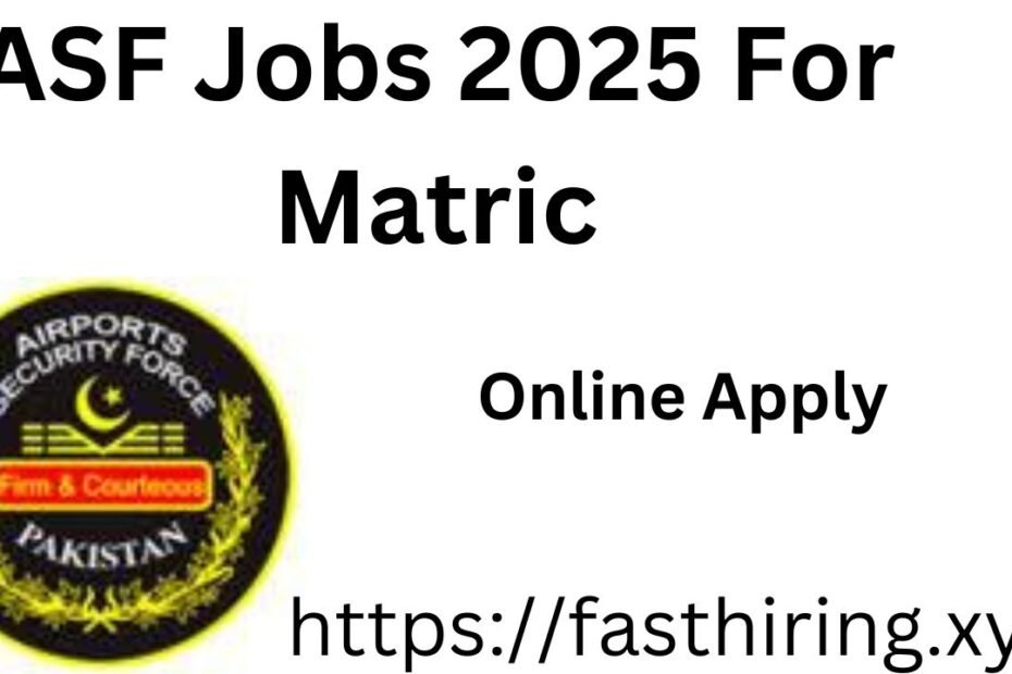 ASF Jobs 2025 For Matric